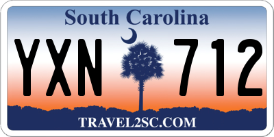 SC license plate YXN712