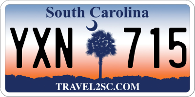 SC license plate YXN715