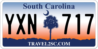 SC license plate YXN717