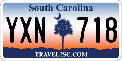 SC license plate YXN718