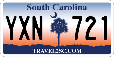 SC license plate YXN721