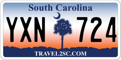 SC license plate YXN724