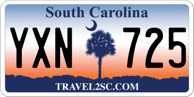 SC license plate YXN725