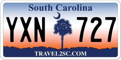SC license plate YXN727