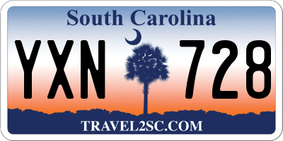 SC license plate YXN728