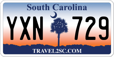 SC license plate YXN729