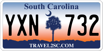 SC license plate YXN732