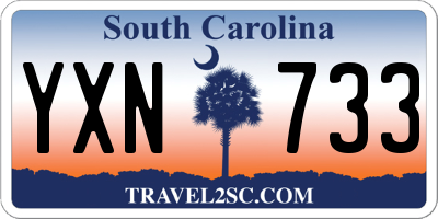 SC license plate YXN733