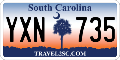 SC license plate YXN735