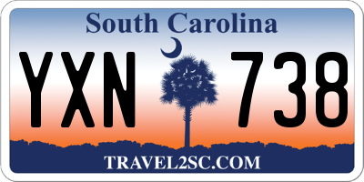 SC license plate YXN738