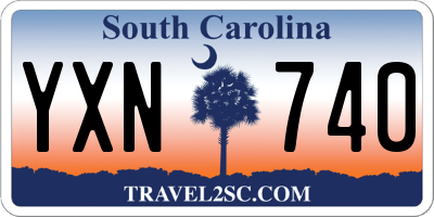 SC license plate YXN740