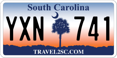 SC license plate YXN741