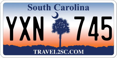 SC license plate YXN745