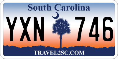 SC license plate YXN746