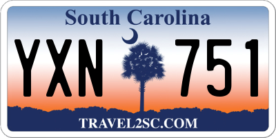 SC license plate YXN751