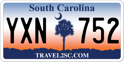 SC license plate YXN752