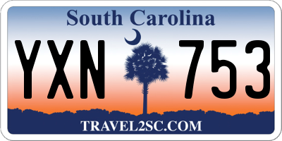 SC license plate YXN753