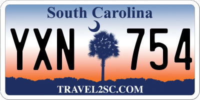 SC license plate YXN754