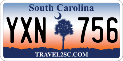 SC license plate YXN756