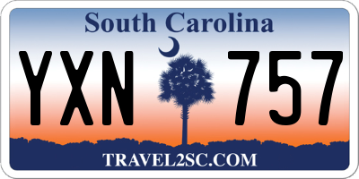 SC license plate YXN757