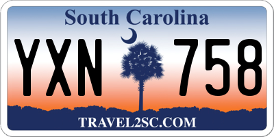 SC license plate YXN758