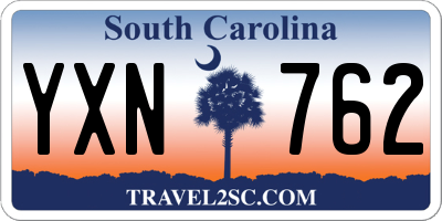 SC license plate YXN762