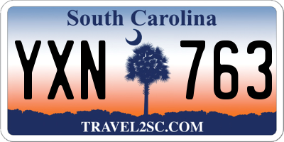 SC license plate YXN763