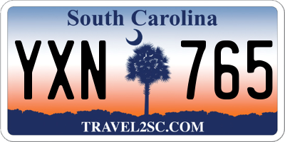SC license plate YXN765