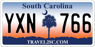 SC license plate YXN766