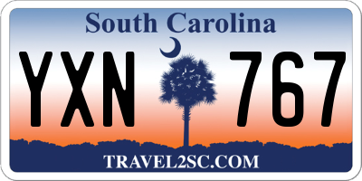 SC license plate YXN767