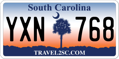 SC license plate YXN768