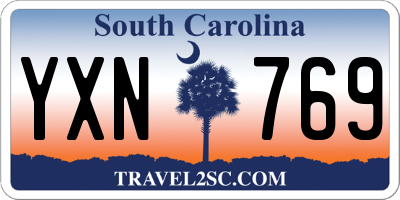 SC license plate YXN769