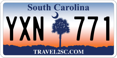 SC license plate YXN771