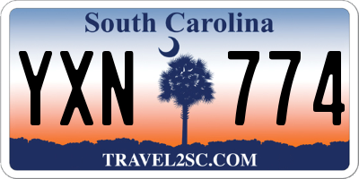 SC license plate YXN774