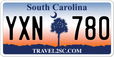 SC license plate YXN780