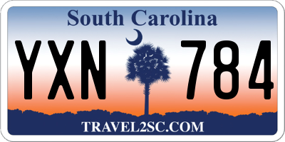 SC license plate YXN784
