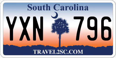 SC license plate YXN796
