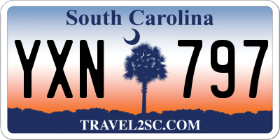 SC license plate YXN797