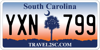 SC license plate YXN799