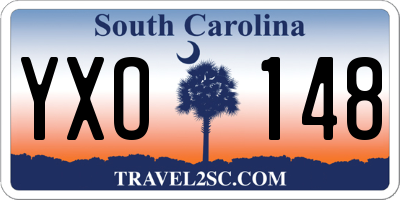 SC license plate YXO148