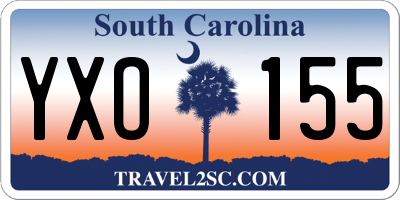 SC license plate YXO155