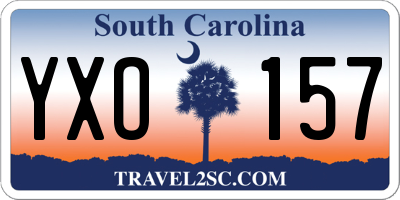 SC license plate YXO157
