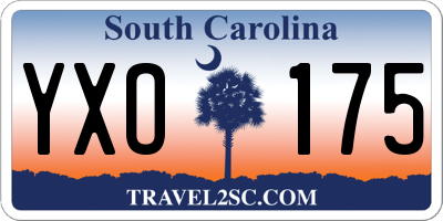SC license plate YXO175
