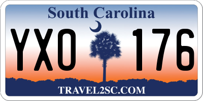 SC license plate YXO176