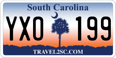 SC license plate YXO199