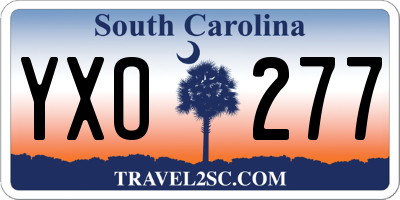 SC license plate YXO277