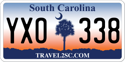 SC license plate YXO338