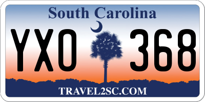 SC license plate YXO368