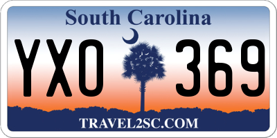 SC license plate YXO369