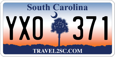 SC license plate YXO371